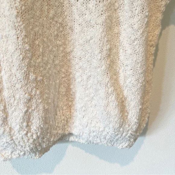 Vintage Donagain Short Sleeve Sweater Floral Appliqué Front Popcorn Texture - Picture 6 of 8